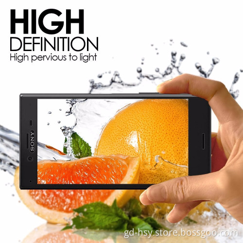 Huyshe Mobile Phone Use Full Cover 3d Curved For sony xperial xz Tempered Glass Screen Protector